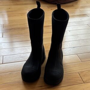 Kids Tall Black Waterproof Rain & Snow Boots